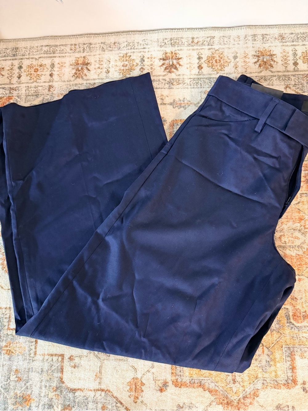 Banana Republic Wide Leg Trouser Navy Blue NWT